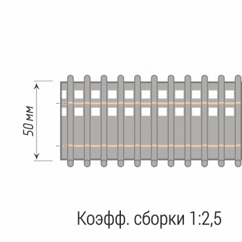 изображение лента шторная «карандашная складка» 20412/50 на olexdeco.ru