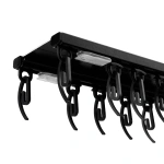 Алюм. пот. карниз «Ультра» 2-ух рядный Черный (L=580 см бегунок)