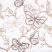Ткань для штор-кафе коллекция «Butterfly» бежево-серый (На отрез высота 30см)