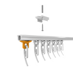 Стопор пов. для карниза с узким пазом упак. 100 шт (Белый)