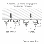 фото алюминиевый потолочный карниз «2+1» в интернет-магазине Олексдеко