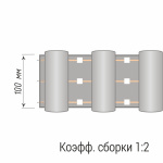 Лента шторная «Складка волна» 12166/100