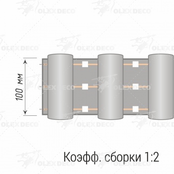 изображение лента шторная «складка волна» 12166/100 на olexdeco.ru