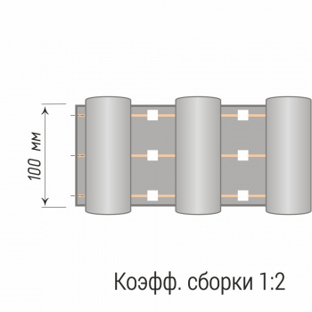 изображение лента шторная «складка волна» 12166/100 на olexdeco.ru
