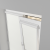 Рулонная штора «UNI 2» фурнитура Белая. Ткань коллекции «Санторини» Белый