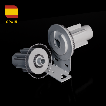 Центральный кронштейн «Levante» для рулонных штор ø44 мм 2 управления L=55 мм (Серый)