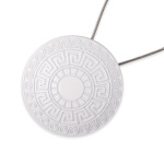 Магнит для штор «Стаккини» ø7 см для тяжелого веса штор с тросом 30 см (БГ)