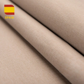 Ткань для штор коллекция «Валенсия» Блэкаут (Blackout) Бежевый