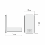 Заглушка торцевая для профиля «Велкро» упак. (10 шт Белый)