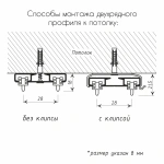 Карниз «2+1» двухрядный Белый (L=520 см бегунок)
