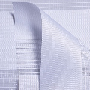 Рулонная штора «UNI 2 День-Ночь» фурнитура Белая. Ткань коллекции «Соло»