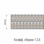 Лента шторная «Вафельная складка» С 705 М Бобина