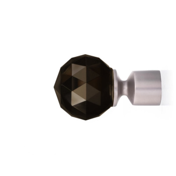 Наконечник «Морано Блэк» ø16 мм Хром матовый (Olexdeco)
