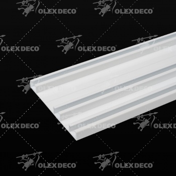 изображение шина потолочная алюминиевая трехрядная «olexdeco» на olexdeco.ru