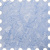 Рулонная штора «Toledo» ø28 фурнитура Белая. Ткань коллекции «Шелк» Голубой
