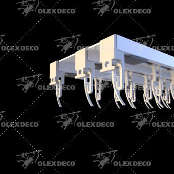 изображение трехрядный потолочный алюминиевый карниз на olexdeco.ru