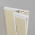 Рулонная штора «UNI 2» фурнитура Белая. Ткань коллекции «Плэин» Айвори-беж