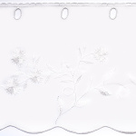 Ткань для штор-кафе коллекция «Romantik» молоко (Рулон высота 30см)