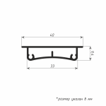 Профиль монтажный MR (Белый L= 6 м)