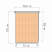 Рулонная штора «Мини» Квадро/Бисквит (73 х 170)