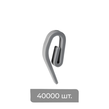 Крючок французский усиленный «Кипр» (короб 40000 шт Серый)