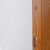 Рулонная штора «Мини» фурнитура Золотой дуб. Ткань коллекции «Арабеска» Белый
