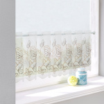 Ткань для штор-кафе коллекция «Butterfly» бежево-серый (Рулон высота 30см)