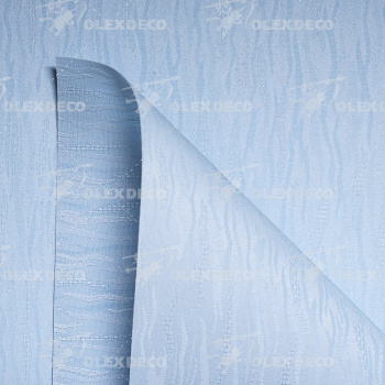 Рулонная штора «MGS» фурнитура Белая коллекция «Лазурь» Голубой