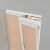Рулонная штора «UNI 2» фурнитура Белая. Ткань коллекции «Скрин Витара» Бежевый
