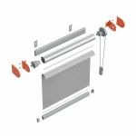 Кронштейны «BCFR» L=42 мм с заглушками для РШ (Серый)