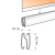 Планка нижняя стальная Z-образная для рулонной шторы L = 4 м Белый
