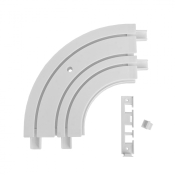 изображение поворот эркерный внутренний для шины потолочной трехрядной (комплект с адаптером) на olexdeco.ru
