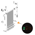 Натяжитель для цепи «Улитка» Besta Коричневый (Пластик)