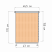 Рулонная штора «Мини» Квадро/Бисквит (43 х 170)