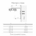 Карниз «2+1» двухрядный Белый (L=520 см бегунок)