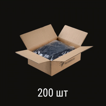 Суппорт поворотный универсальный Черный упак. 200 шт (Пластик)