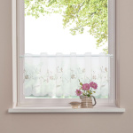 Ткань для штор-кафе коллекция «Romantik» мокка (Рулон высота 30см)