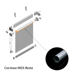 Труба ø25 мм стальная L=4 м для рулонной шторы