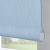 Рулонная штора «Стандарт» фурнитура Белая. Ткань коллекции «Лазурь» Голубой