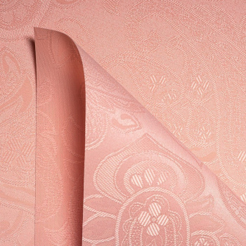 Рулонная штора «Toledo» ø28 фурнитура Хром. Ткань коллекции «Арабеска» Розовая