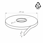 Лента-фиксатор клеевая ПЭТ 7 мм