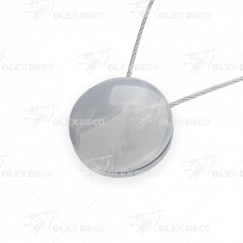 изображение магнит для штор «агат» ø4,5 см для легкого и среднего веса штор с металлическим тросом 30 см на olexdeco.ru