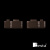 фото заглушка нижняя для плоской направляющей uni besta коричневая в интернет-магазине Олексдеко