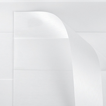 Рулонная штора «UNI 1 День-Ночь» фурнитура Белая. Ткань коллекции «Саванна» Белый