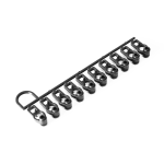 Бегунок с роликом «Европа» в ленте 1000 шт (1 малый короб/100 лент Черный)