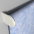 Рулонная штора «Moncada» ø38 фурнитура Белая. Ткань коллекции «Шелк» Голубой