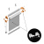 фото комплект механизма для рулонной шторы «mgs» besta белый в интернет-магазине Олексдеко