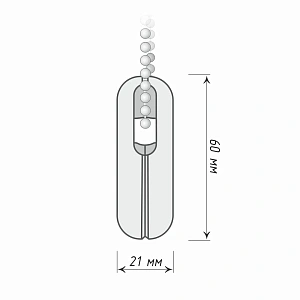 Отвес цепи/шнура управления «Мини» 23 г с грузиком
