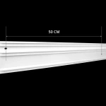 Профиль трехрядный «Верона» (На отрез с отв. L=6 м Белый)