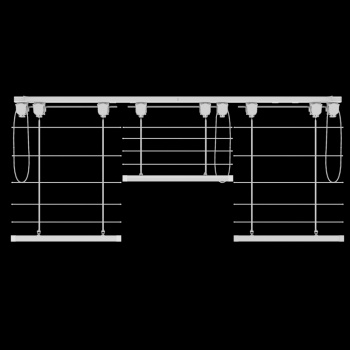Карниз для тройной римской шторы «Рим Люкс» (180 см)